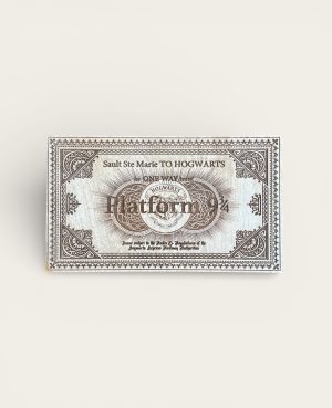 HW Express Train Ticket - Wood Engraved
