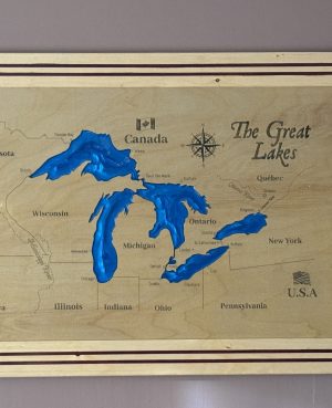 XL Engraved & Epoxy Great Lakes Picture